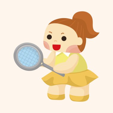 Tenis oyuncu Tema öğeleri