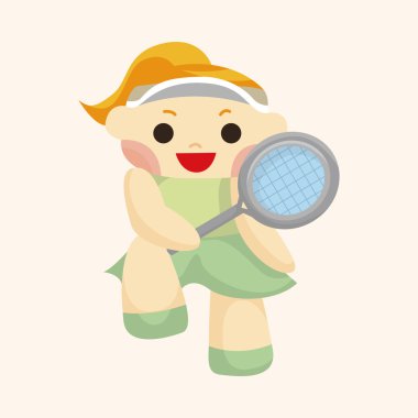 Tenis oyuncu Tema öğeleri