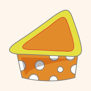 Dekorasyon kek Tema öğeleri vektör, eps10