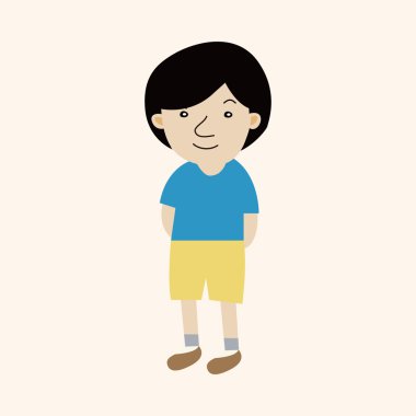 Öğrenci karikatür Tema öğeleri vektör, eps