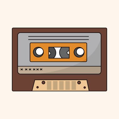 Audio thema elementen vector, eps