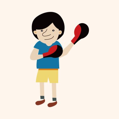 boksör Tema öğeleri vektör, eps