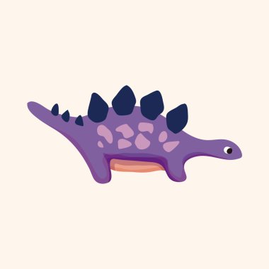 dinozor karikatür Tema öğeleri vektör, eps