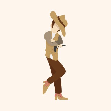 kovboy Tema öğeleri vektör, eps