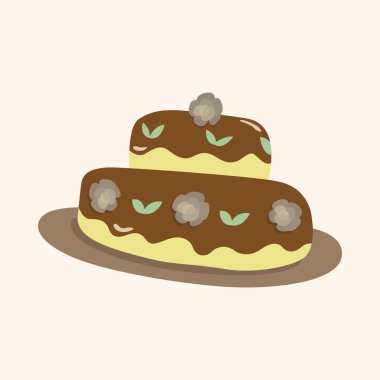 Dekorasyon kek Tema öğeleri vektör, eps10