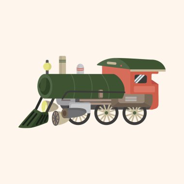 ulaşım tren Tema öğeleri vektör, eps