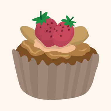 Dekorasyon kek Tema öğeleri vektör, eps10