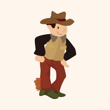 kovboy Tema öğeleri vektör, eps