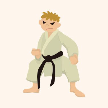 Taekwondo Tema öğeleri vektör, eps