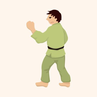 Taekwondo Tema öğeleri vektör, eps