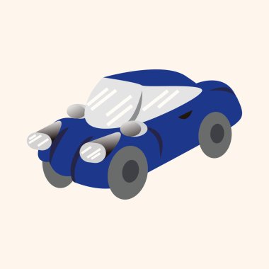 ulaşım araba tema öğeleri vektör, eps