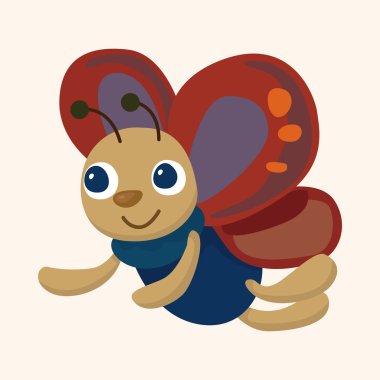 Kelebek Tema öğeleri vektör, eps