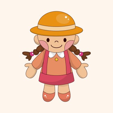 Öğrenci karikatür Tema öğeleri vektör, eps