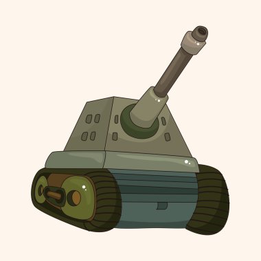 Tank Tema öğeleri vektör, eps