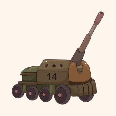 Tank Tema öğeleri vektör, eps