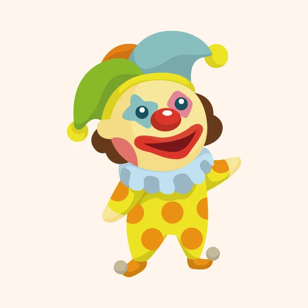 Clowns theme elements — Stock Vector
