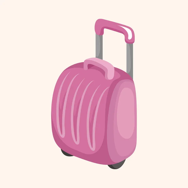 Bolsa de viaje elementos temáticos — Vector de stock