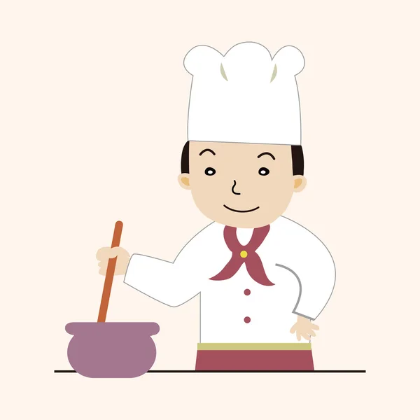 Chef tema elementos vector, eps — Vector de stock