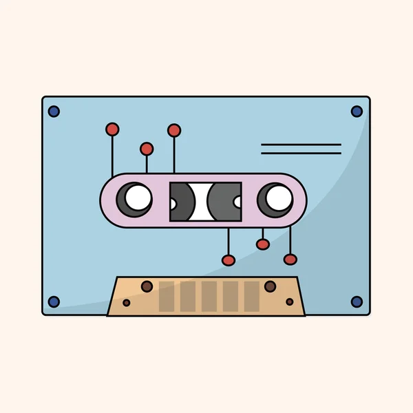 Audio thema elementen vector, eps — Stockvector