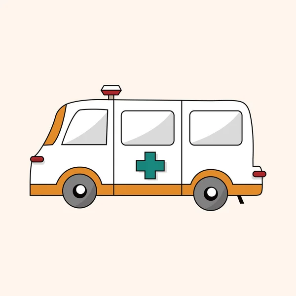 Vervoer ambulance thema elementen vector, eps — Stockvector