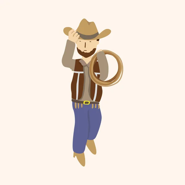 Cowboy Themenelemente Vektor, eps — Stockvektor