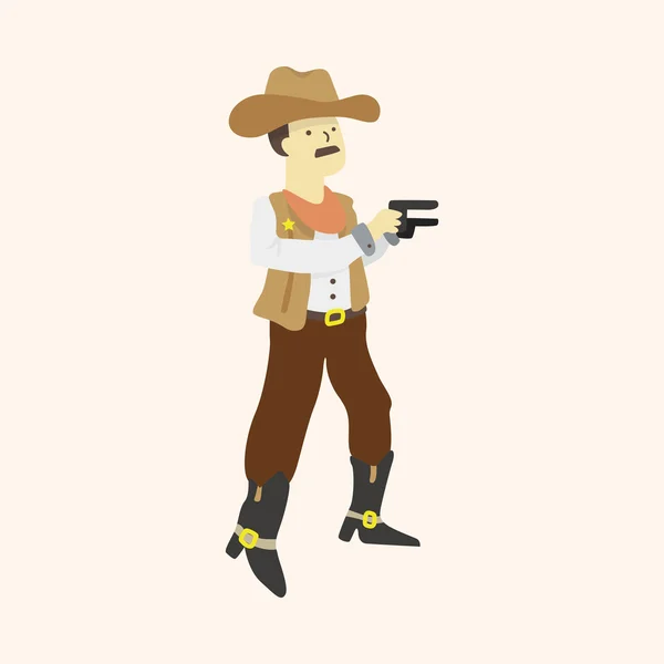 Cowboy thema elementen vector, eps — Stockvector