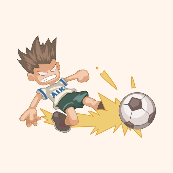 Sport soccer player theme elements vector,eps — Stock Vector