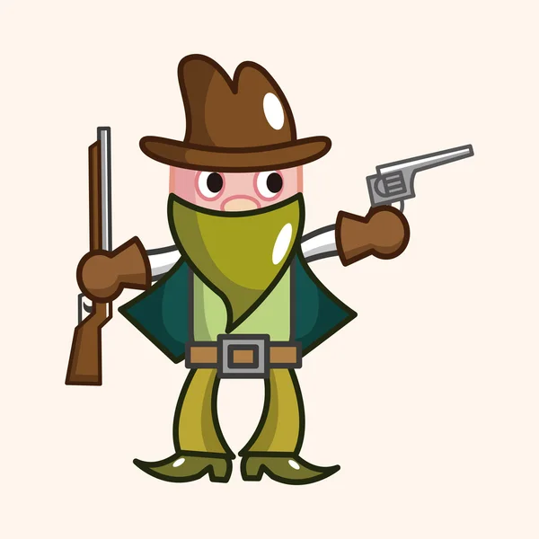 Cowboy thema elementen vector, eps — Stockvector