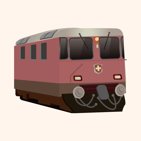 Vervoer trein thema-elementen — Stockvector
