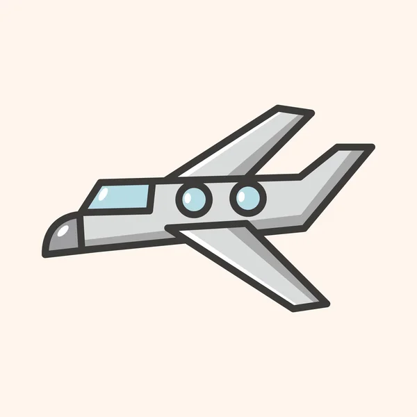 Transport flygplan temaelement — Stock vektor