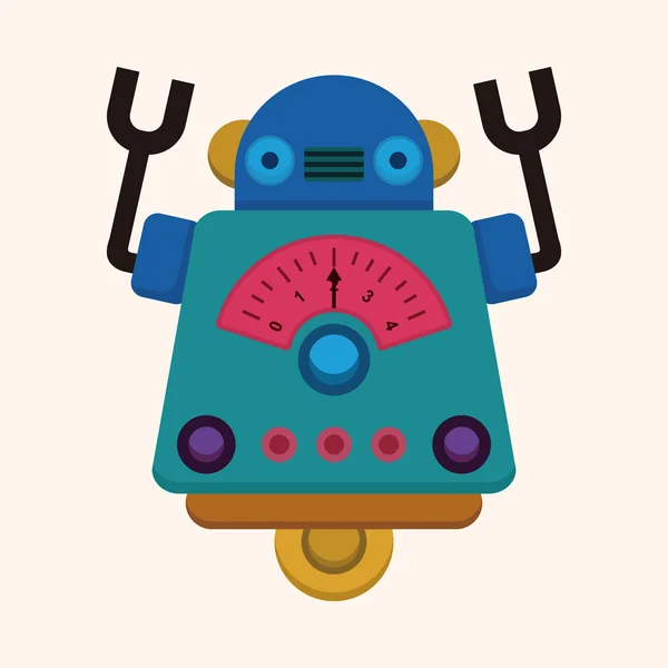 Robot Tema öğeleri — Stok Vektör