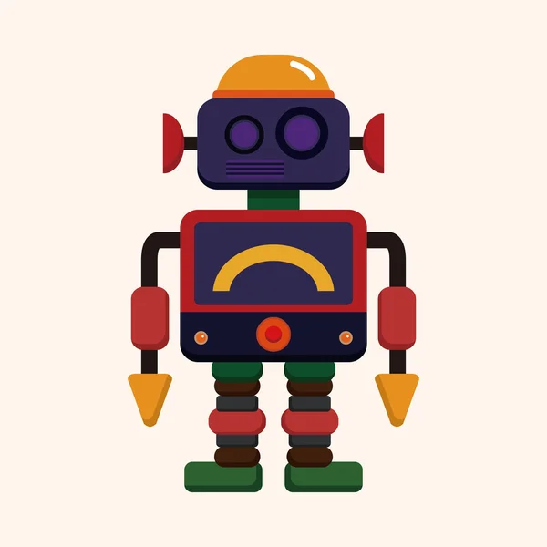 Elementos de tema robot — Vector de stock