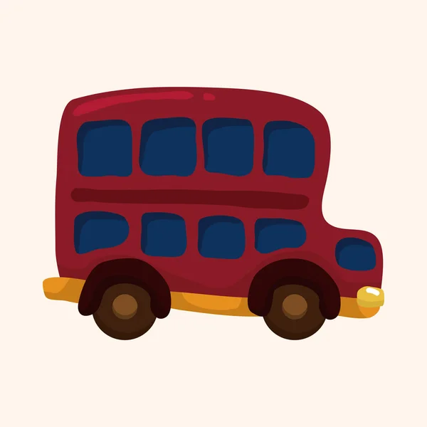 Transporte coche elementos temáticos — Vector de stock