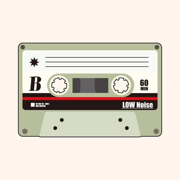 Audiotape vector de elementos de tema, eps — Vector de stock