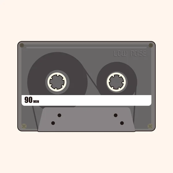 Audiotape vector de elementos de tema, eps — Archivo Imágenes Vectoriales