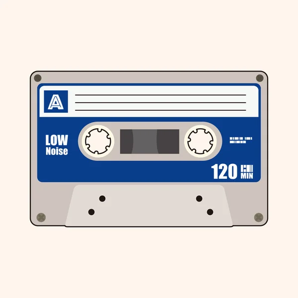 Audiotape vector de elementos de tema, eps — Vector de stock