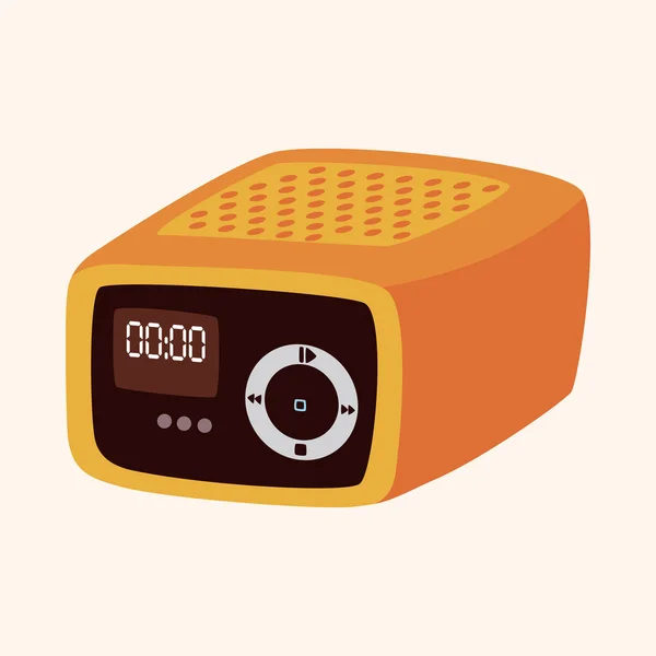 Radio tema elementos vector, eps — Vector de stock