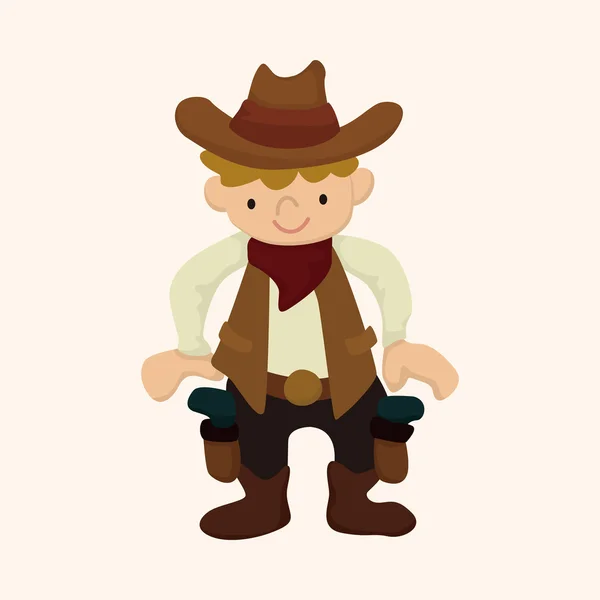 Cowboy Themenelemente Vektor, eps — Stockvektor