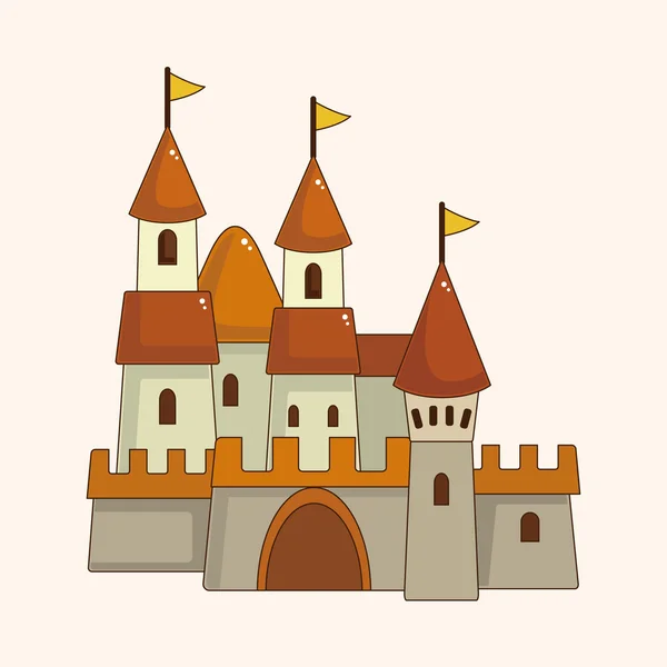 Éléments thème château — Image vectorielle