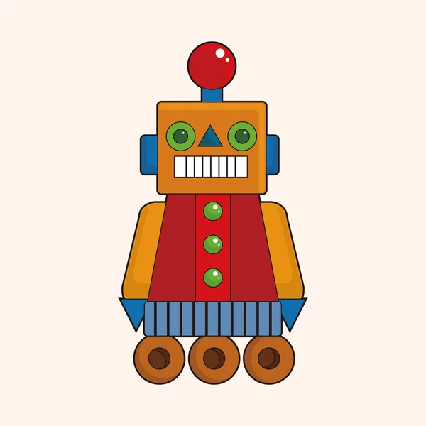 Robot tema elementos vector, eps — Archivo Imágenes Vectoriales