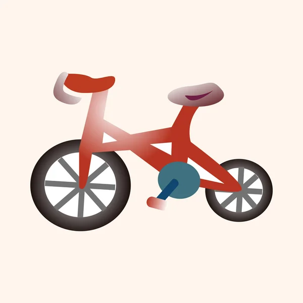 Transporte bicicleta tema elementos vetor, eps — Vetor de Stock