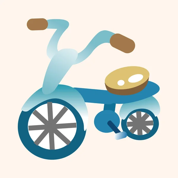 Transporte bicicleta tema elementos vetor, eps —  Vetores de Stock