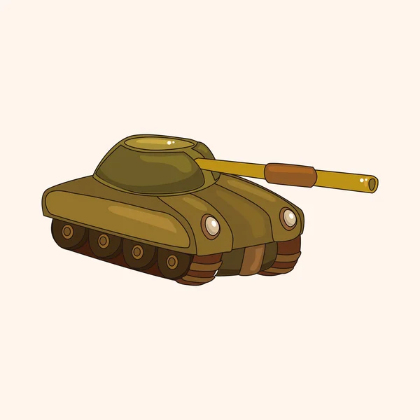 Tank thema elementen vector, eps — Stockvector