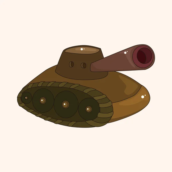 Tank Tema öğeleri vektör, eps — Stok Vektör