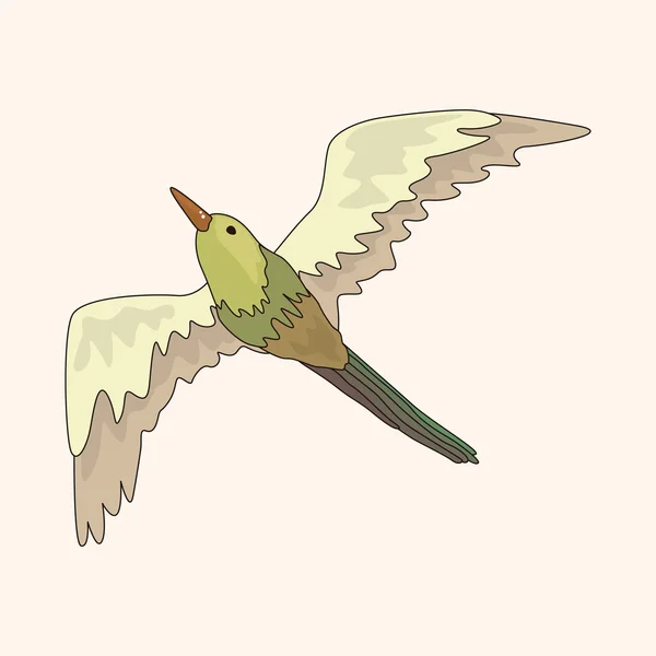 Aves de dibujos animados tema elementos vector, eps — Archivo Imágenes Vectoriales