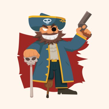 korsan Tema öğeleri vektör, eps