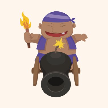 korsan Tema öğeleri vektör, eps