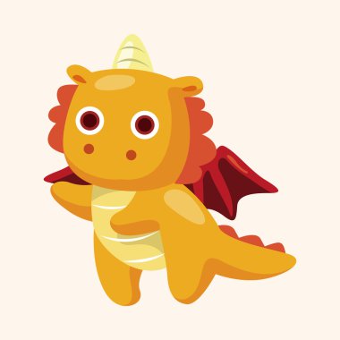 ejderha Tema öğeleri vektör, eps