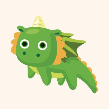 ejderha Tema öğeleri vektör, eps