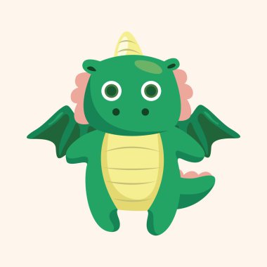 ejderha Tema öğeleri vektör, eps